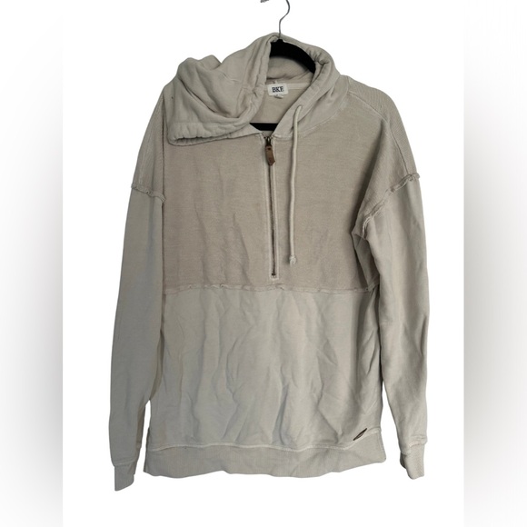 BKE Other - BKE Men’s Hoodie Sweatshirt Medium Beige‎ Half-Zip Cotton